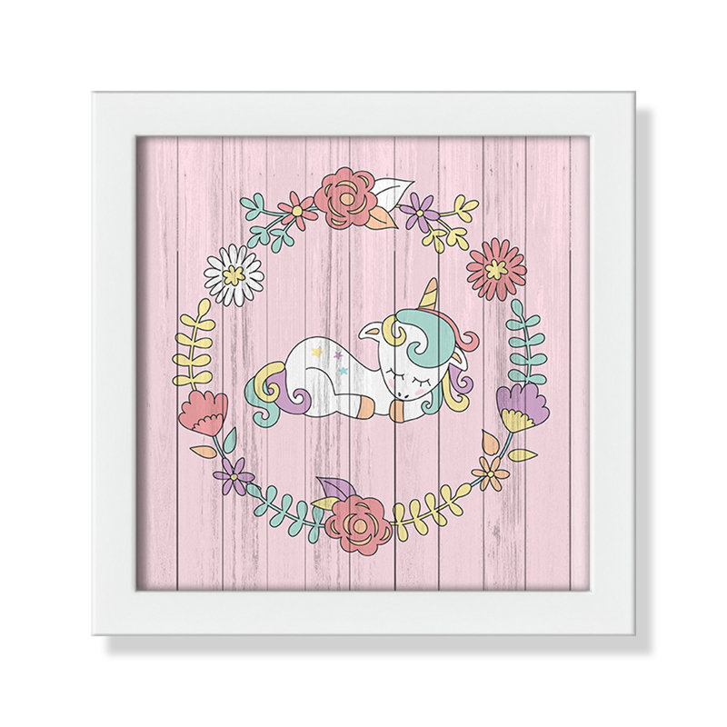 Décoration murale pour enfants, Encadré de boîte blanc, H 9 po x l 9 po x P 1,19 po