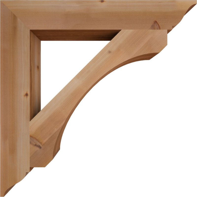 Support lisse Legacy, Cèdre rouge, H 40 po x l 5,5 po x P 40 po