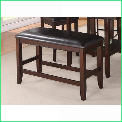 Banc de salle à manger avec siège rembourré Farmhouse Repose-pieds | Gris | Salle à manger