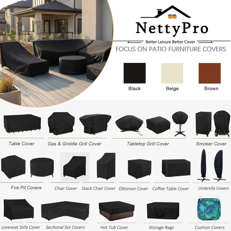Outdoor Fire Pit Cover, 24"H x 42"W x 28"D