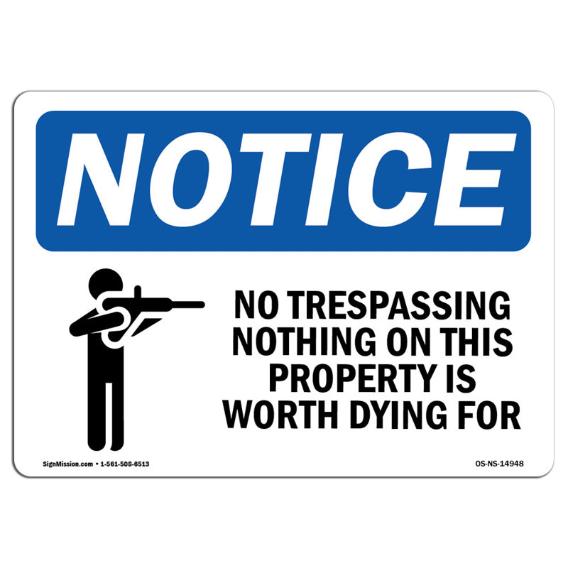 Remarque Osha - Pas d'intrusion sur ce panneau avec symbole