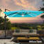 10x10FT Square Cantilever LED Umbrella(No Base)-1268909680