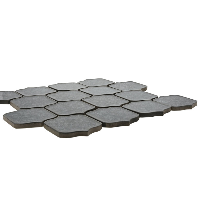 Theodora Arabesque Wall 11" x 12" Porcelain Mosaic Tile