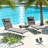 Lounge Chair Cushion,Foldable Chaise Lounge Cushion Set Of 2(Only Cushion)-1614029503