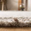 Tapis argenté rectangulaire en coton / polyester touffeté à la main Powell-816078270