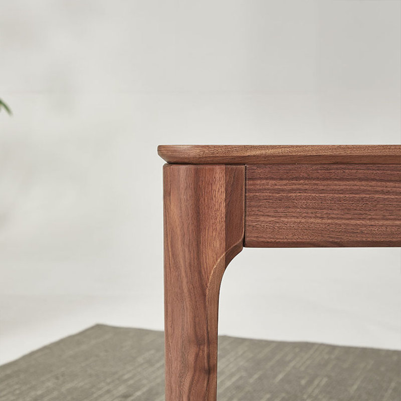 New Chinese rectangular solid wood dining table, 29.52"H x 62.99"L x 33.46"W