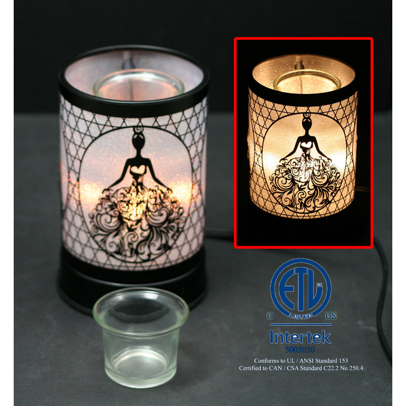 Lampe de table noire 6,5 po Antina