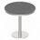 Table bistro ronde 31,5 po - Plateau en faux marbre de montagne enneigé avec pieds dorés