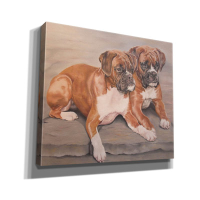 «Two Boxer Dogs» par Janet Pidoux