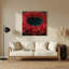 «Botanical Bee Balm», art mural en métal bleu-2098475930