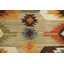 Tapis 100% laine tissé à la main à motif oriental tribal multicolore Southwestern