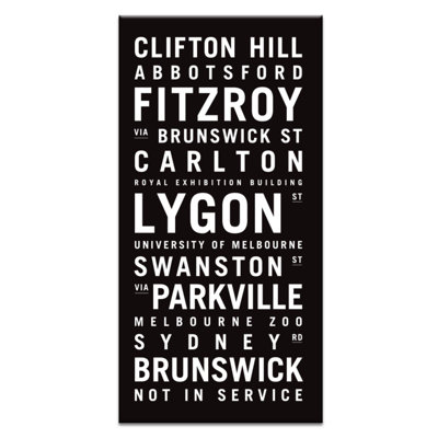 Tram Scrolls - Print on Canvas