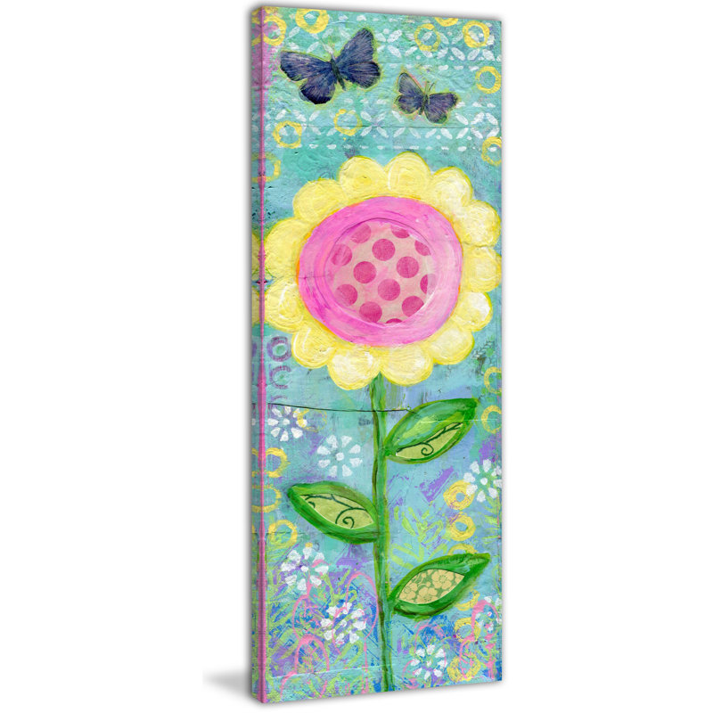 Happy Today 1 Piece Wrapped Canvas Wall Art, 76cm H x 25cm W x 3.81cm D