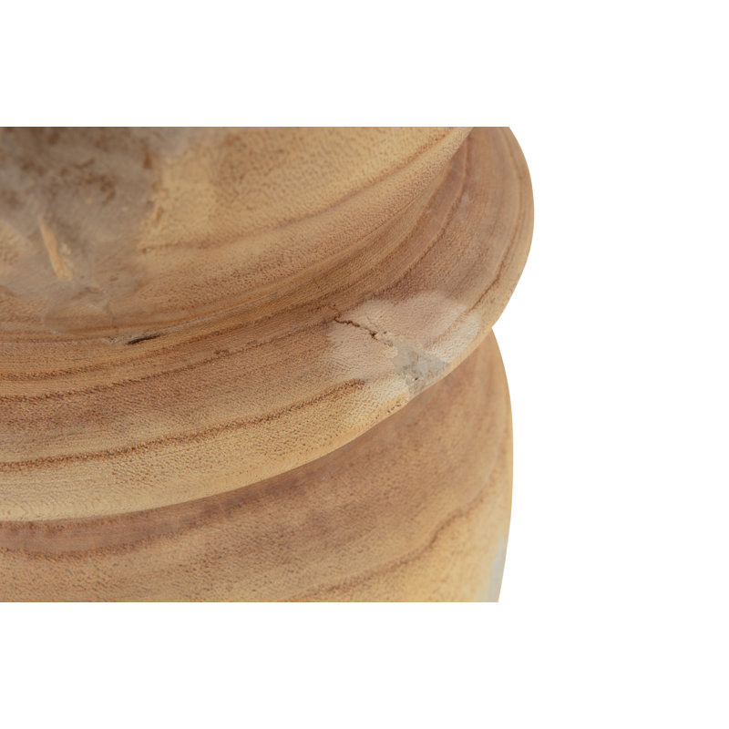 Bikkel Solid Wood Accent Stool, Natural