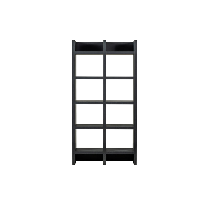 Timo 195cm H Wood Standard Bookcase, (10 Shelves) 76.77" H x 39.37" x 15.75" D