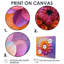 Dahlia mauve, orange et été - impression d'art mural Dahlia-2032191055-2032191029