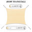 Toile d'ombrage rectangulaire en toile Colourtree, imperméable et anti-UV UPF50-54246439-92473866