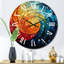 Courtni - Horloge murale abstraite-2073476445