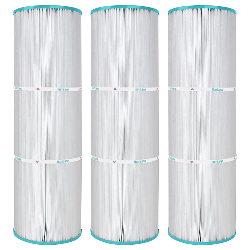 Hurricane Spa Filter Cartridge for Pleatco PLB-S-100 and Unicel C-5397, White (3 Pack)
