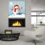 «Faire un ami bonhomme de neige» par Elle Media Group SA, art mural en verre acrylique, 36 po x 36 po-1729640062