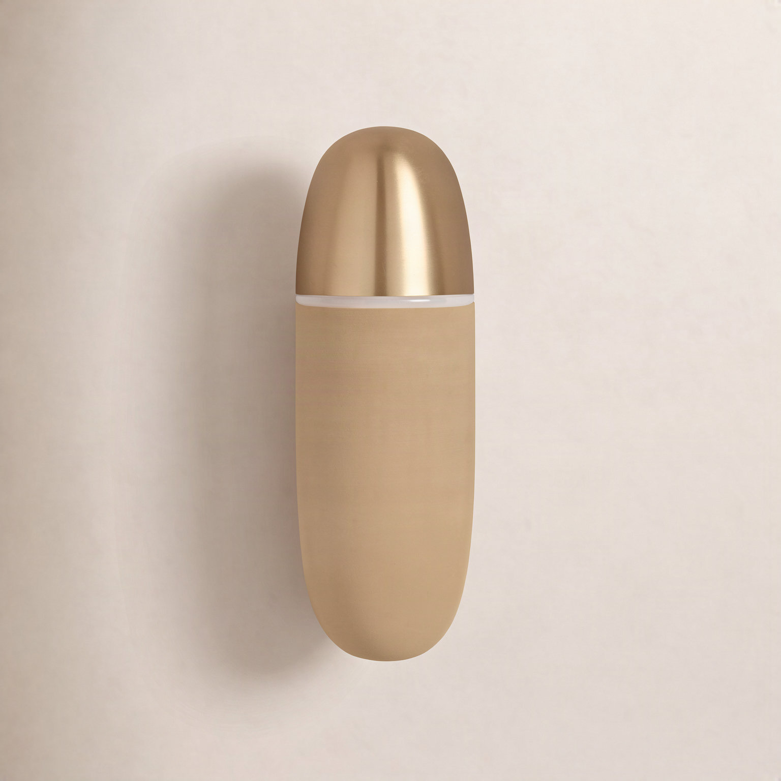 Axel Single Light Flush Mount Sconce, Burnished Brass