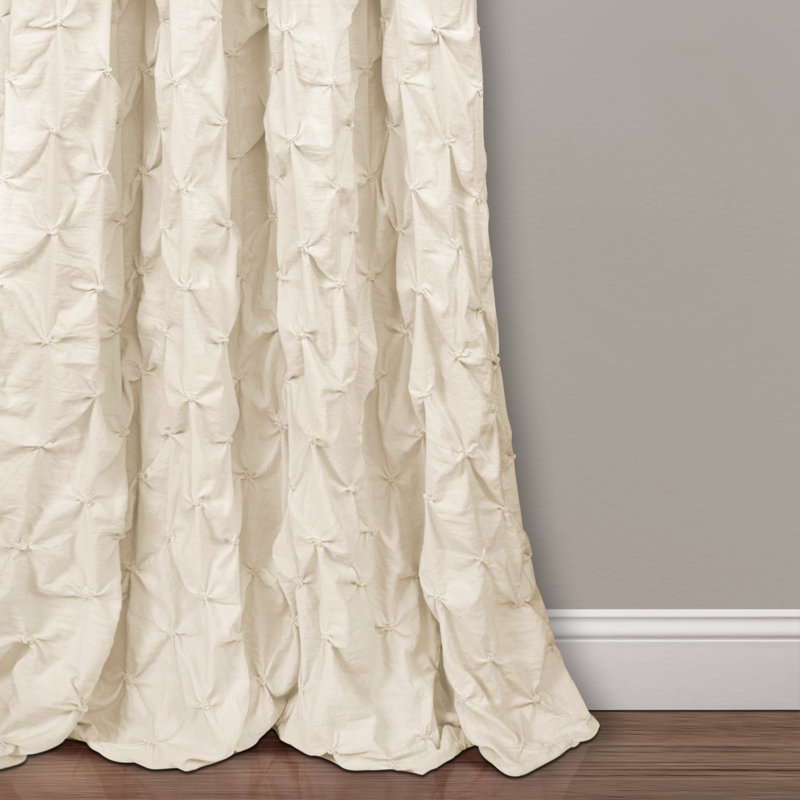 Ravello Sheer Curtain Single Panel, Ivory