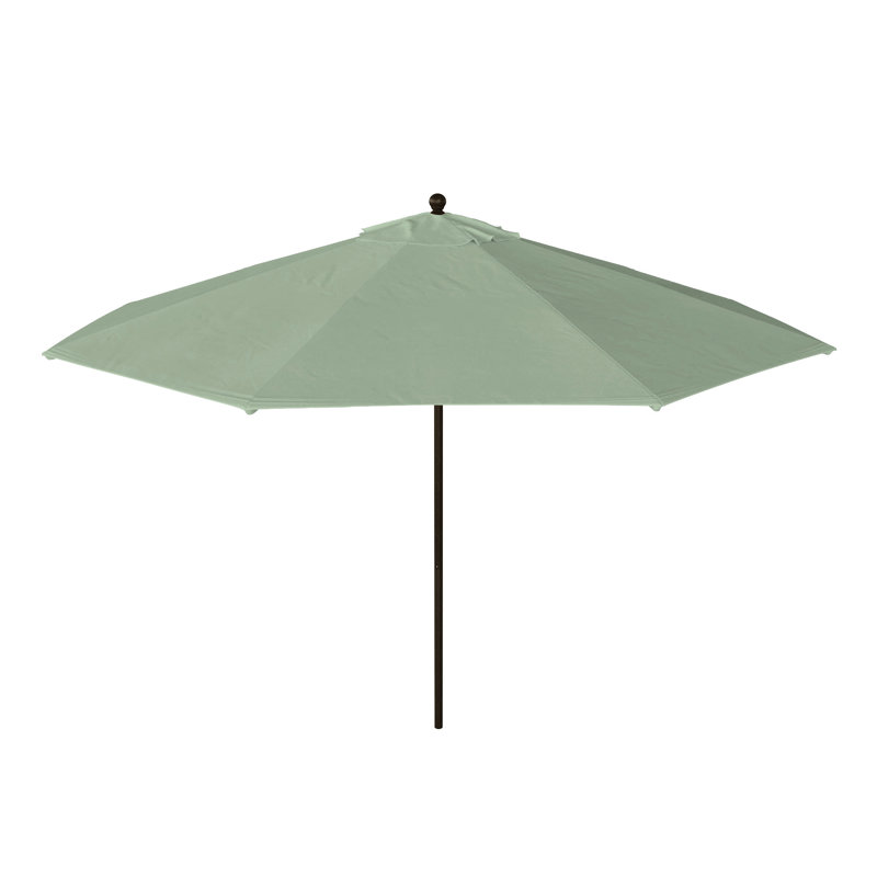 Parasol de patio blanc mat 11 pi., Sarcelle