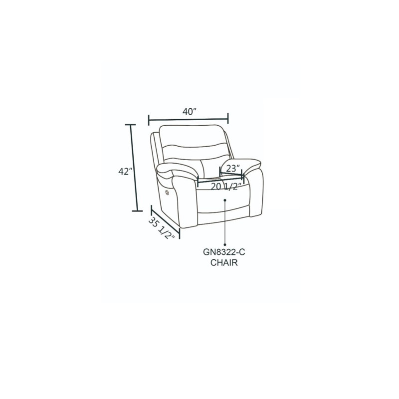 Fauteuil inclinable électrique Delena