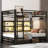 Spacious Queen Bunk Bed Metal Modern Family Space-saving