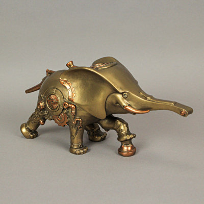 Figurine éléphant en résine Steampunk