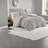 Luxurious Ultrasoft Faux Fur Bedding Set, Light Gray Comforter For Modern Homes
