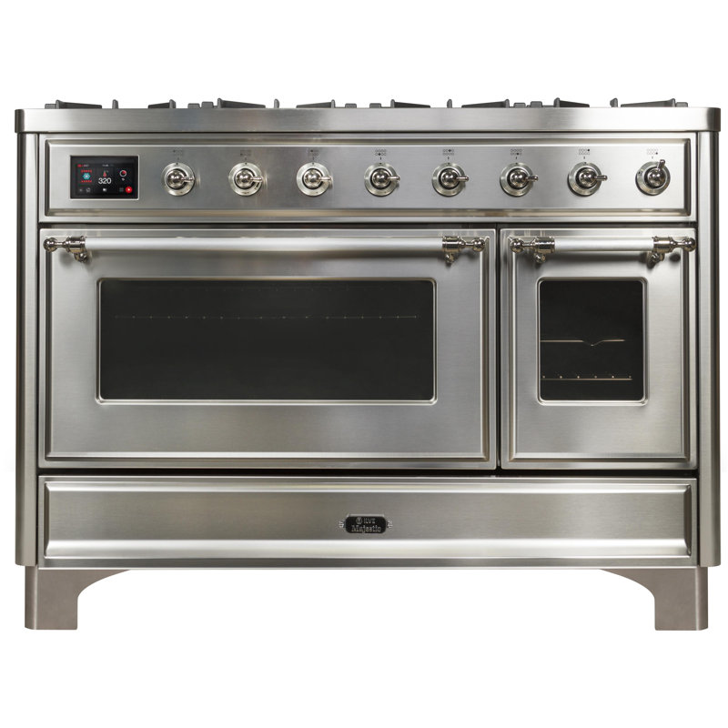 Majestic II 48" 5.02 cu. ft. Freestanding Dual Fuel Range with Griddle, Matte Graphite/Copper, Liquid Propane
