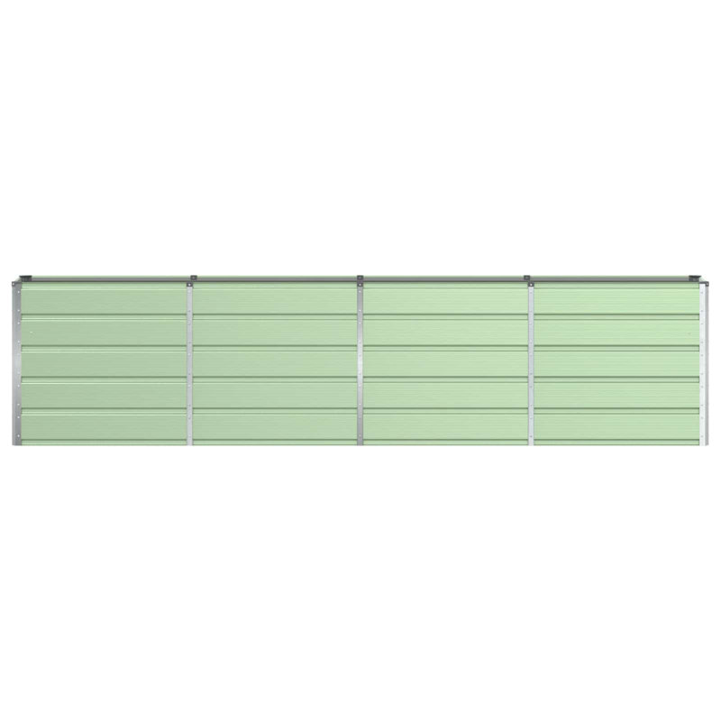 Planter Steel, 75cm H x 320cm W x 40cm D, Green