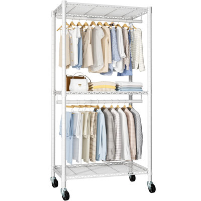 Eleora 193.55cm Rolling Clothing Rack