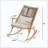Sturdy Iron Frame Outdoor Rocking Chair PE Rattan