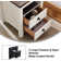 Adaija 18"W Nightstand with Charging Station, Farmhouse End Table with 2 Drawers & Open Storage
