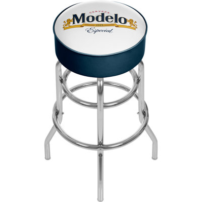 Modelo Swivel Upholstered Faux Leather Counter Stool