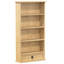 Sidman 103cm H x 52cm W Metal, Manufactured Wood, Solid Wood Standard Bookcase
