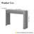 Abdel 39.4" Fluted Console Table with Mid-Century Modern Styling-193939901-174589118