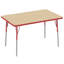Table d'activité rectangulaire à hauteur réglable en forme de T-99069334-99069326-66420726