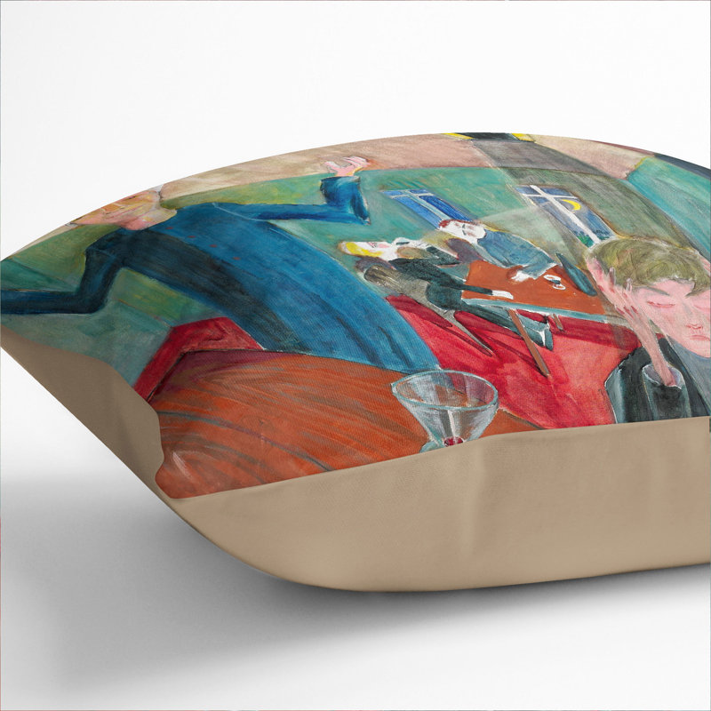 The Drinker Scatter Cushion, Stone, 40cm H x 40cm W x 15cm D