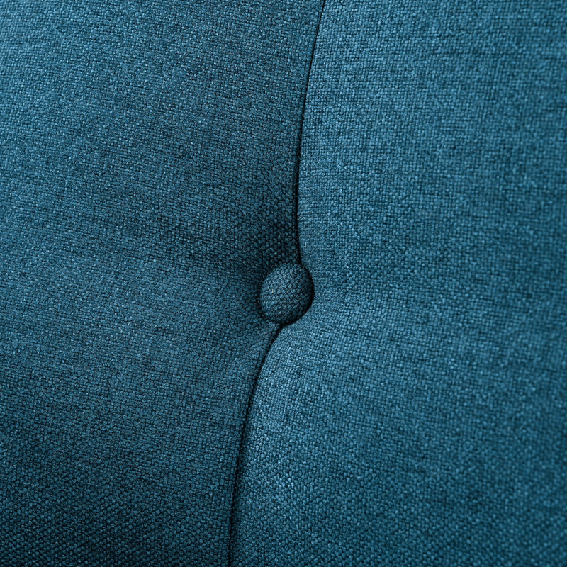 Alcide Tufted Armchair, Navy Blue