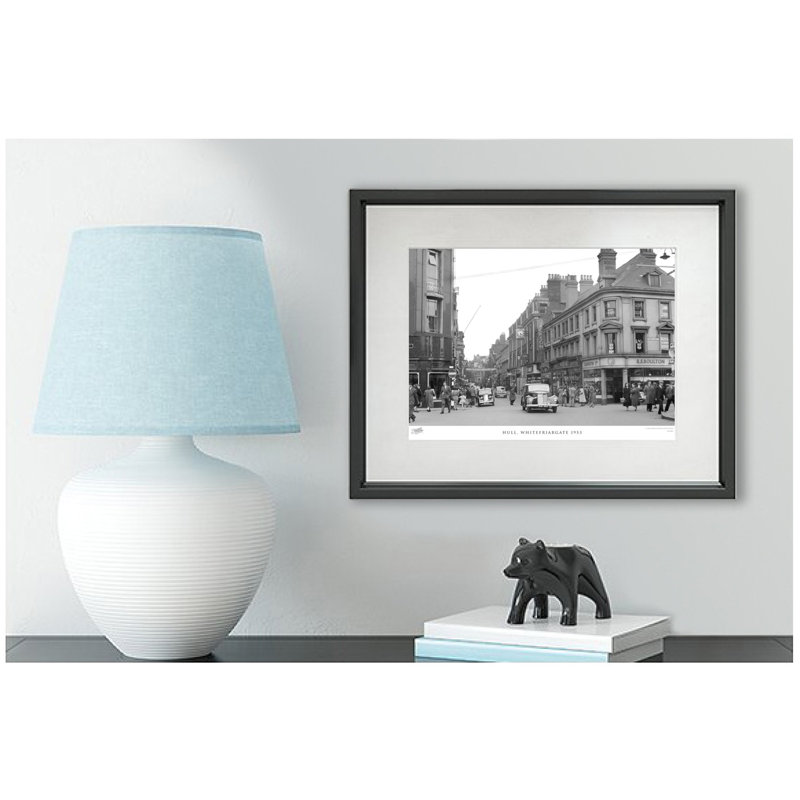 Hull, Whitefriargate 1953 by Francis Frith - Single Picture Frame Print, 40cm H x 50cm W x 2.3cm D