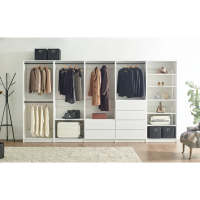 Kalinikos Freestanding Walk in Wood Closet System