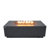 Andes Rectangle Concrete Propane Smokeless Fire Pit Table with Hidden Fuel Tank-93680047