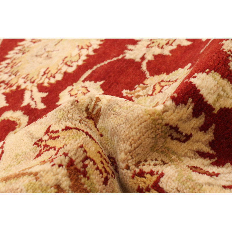 Truong One-of-a-Kind 4'10" X 8'1" New Age Wool Area Rug in Red