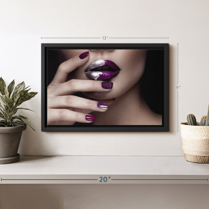«High Fashion Nails Wall Art», H 9 po x l 13 po