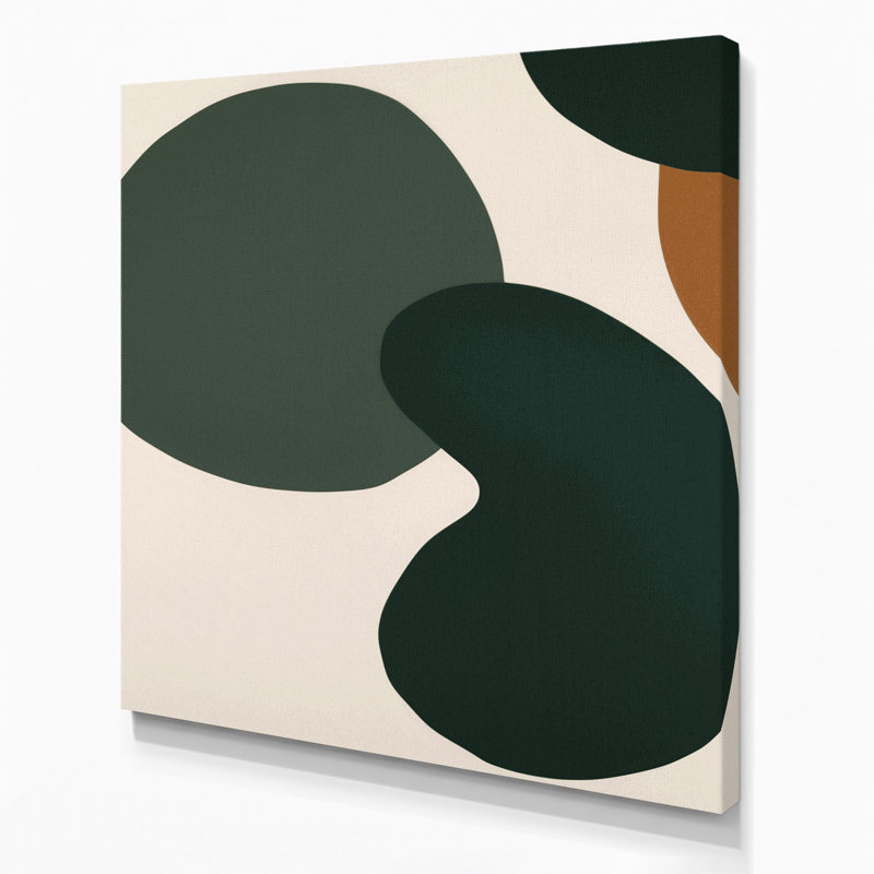 Minimalisme 54, art mural sur toile beige, H 12 po x l 12 po