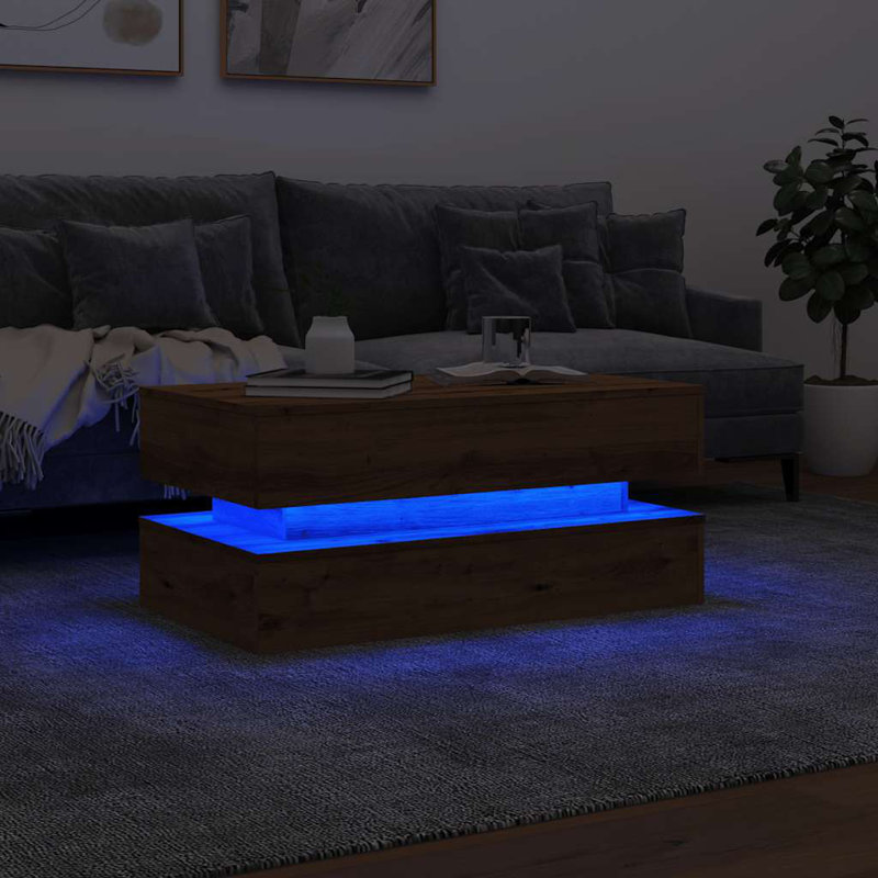 Calixtro Enclosed Coffee Table, Artisian Oak