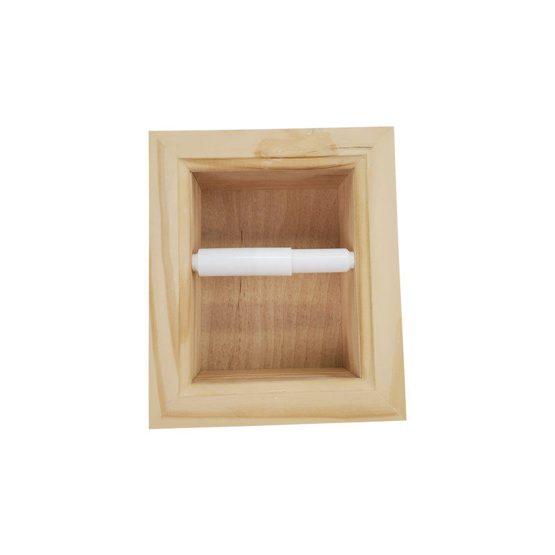 Porte-papier hygiénique encastré Tracy, Naturel
